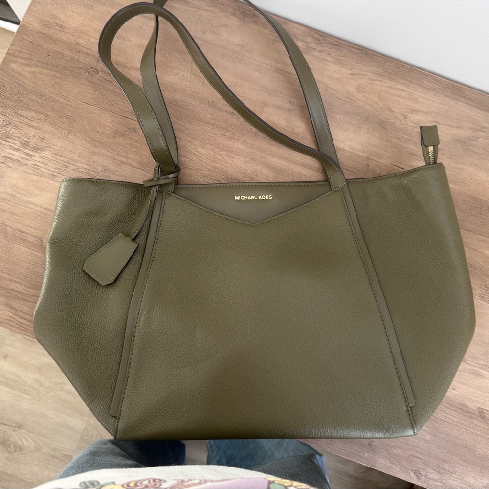 Michael Kors Khaki Green Tote
